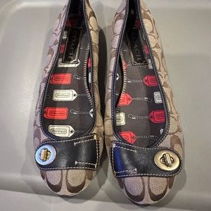 Coach, brown ballet flats
